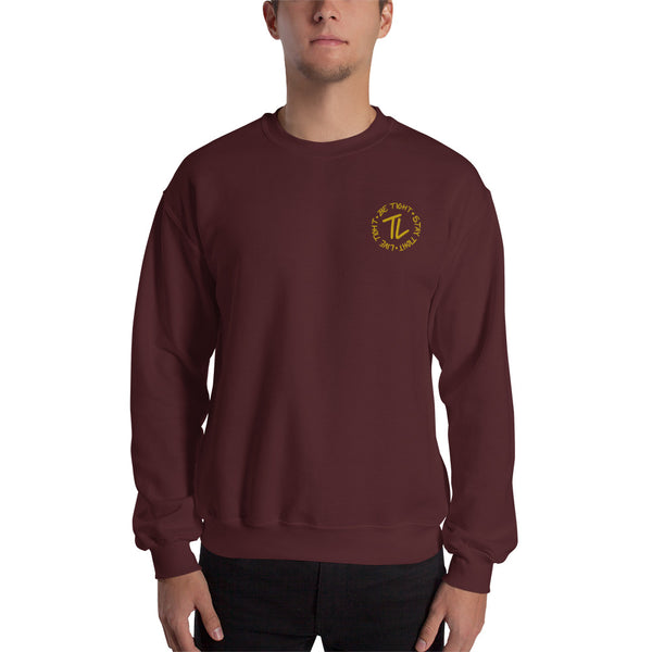 Be Tight, Stay Tight & Live Tight Embroidered Sweatshirt