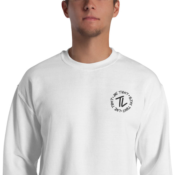 Be Tight, Stay Tight & Live Tight Embroidered Sweatshirt